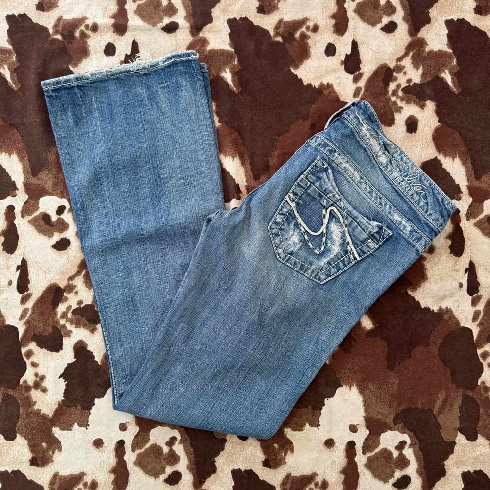 Silver bootcut Denim Jeans